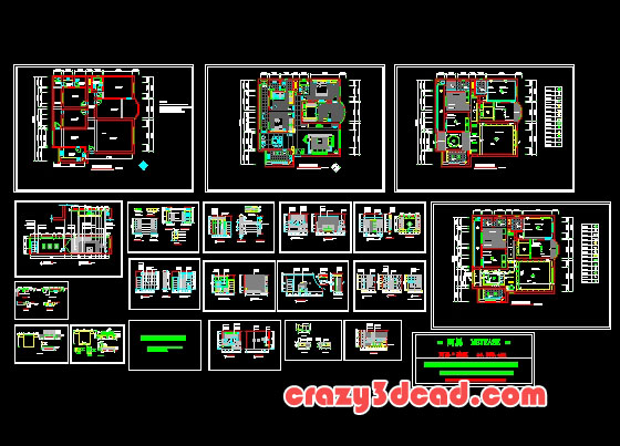 Bedroom design CAD drawings and details 03
